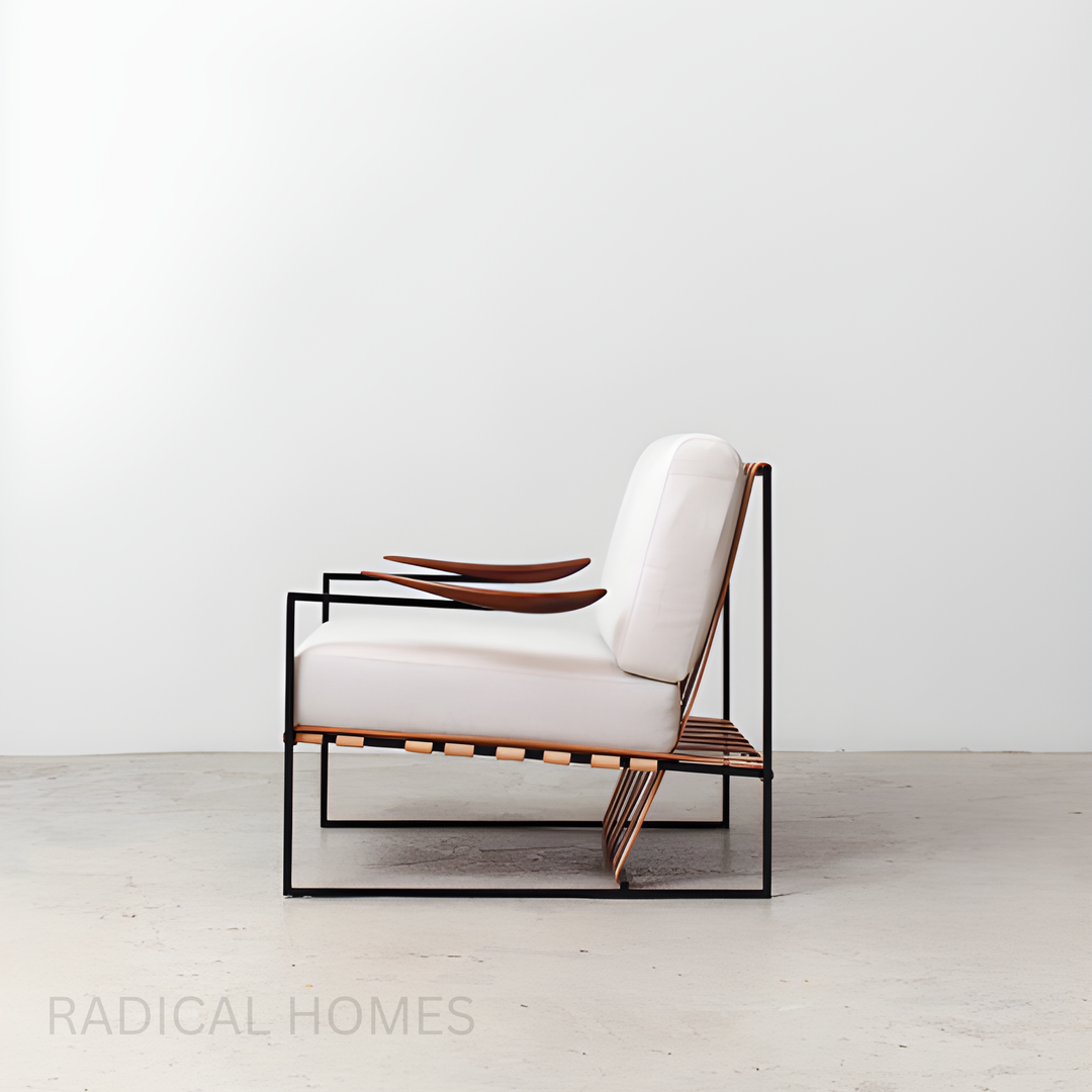 MARKY Minimalist Lounge Chair & Ottoman