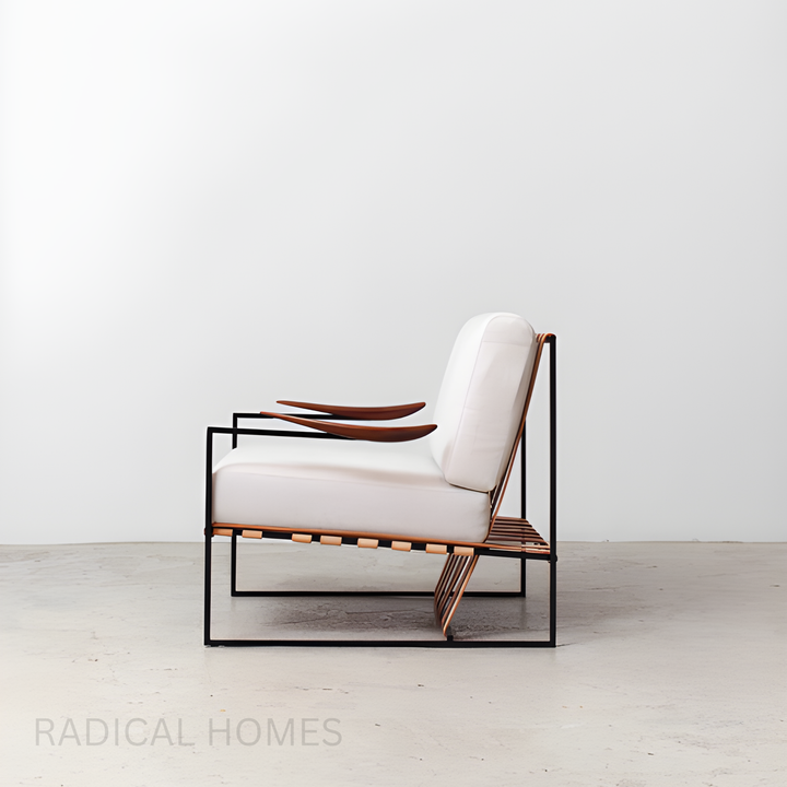 MARKY Minimalist Lounge Chair & Ottoman