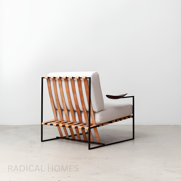 MARKY Minimalist Lounge Chair & Ottoman