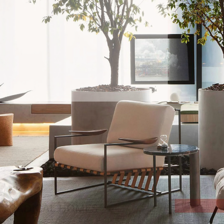 MARKY Minimalist Lounge Chair & Ottoman