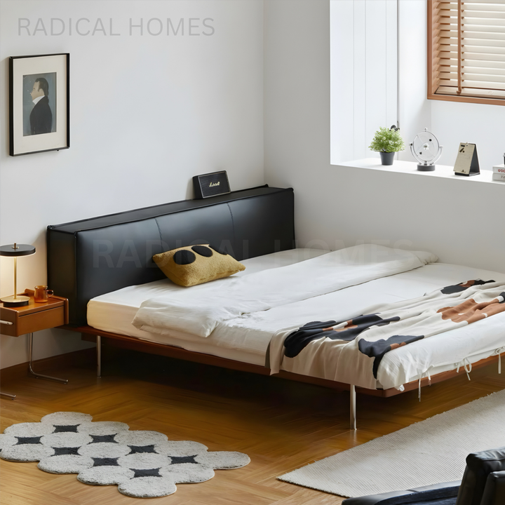 MIKAH Modern Leather Bedframe