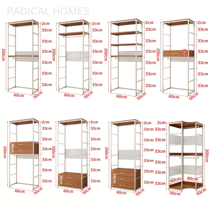 MOTEN Modern Open Concept Wardrobe