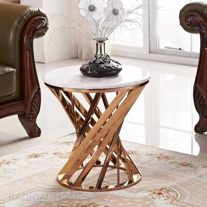 DRUNN Luxury Marble Side Table - Radical Homes Singapore