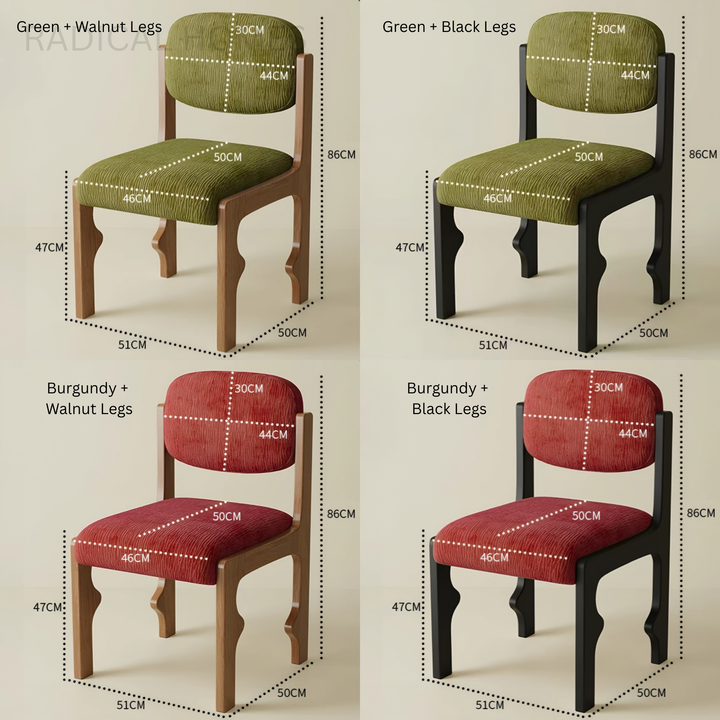 ELVIRA French Fabric Dining Chair