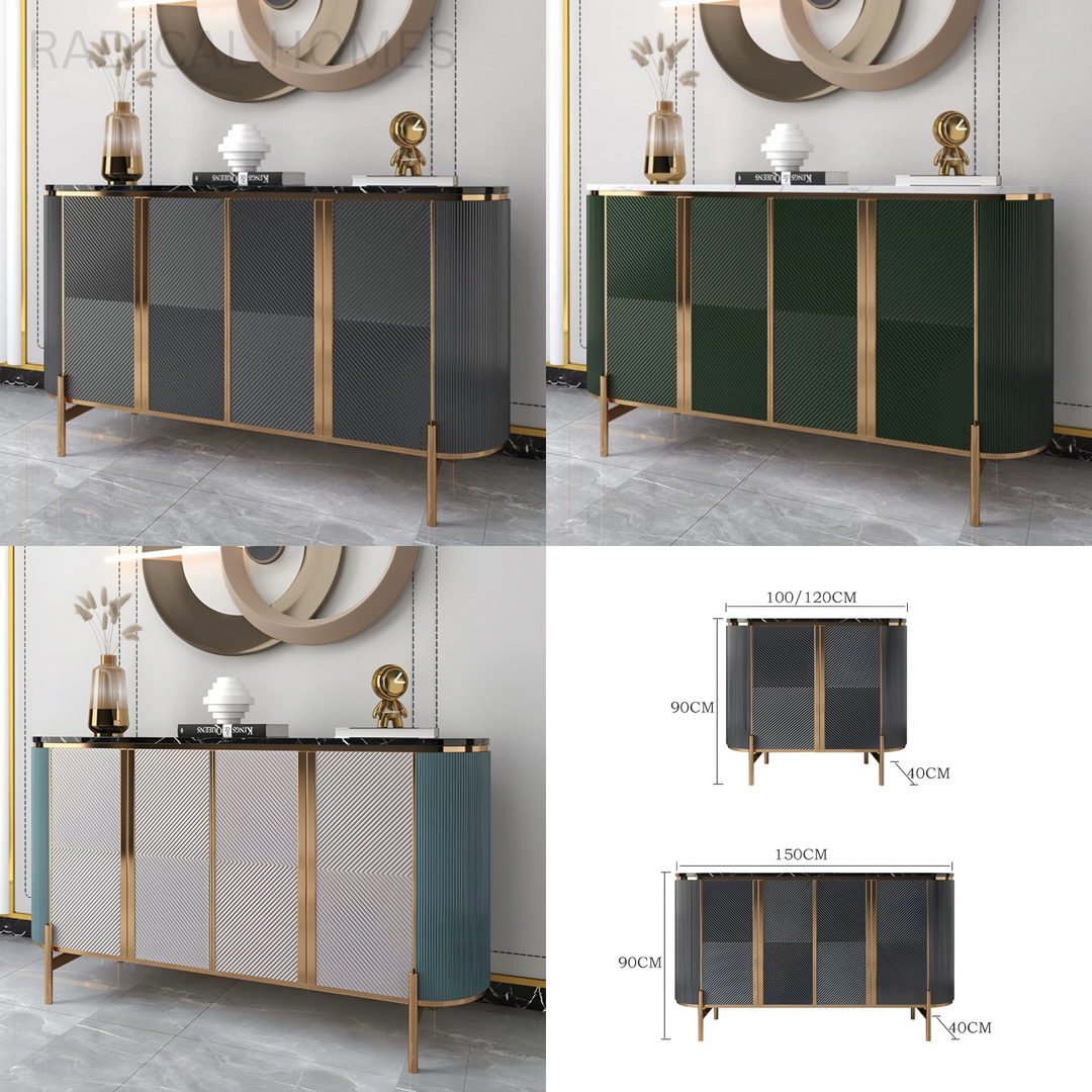 VALTORI Modern Sintered Stone Sideboard - Radical Homes Singapore