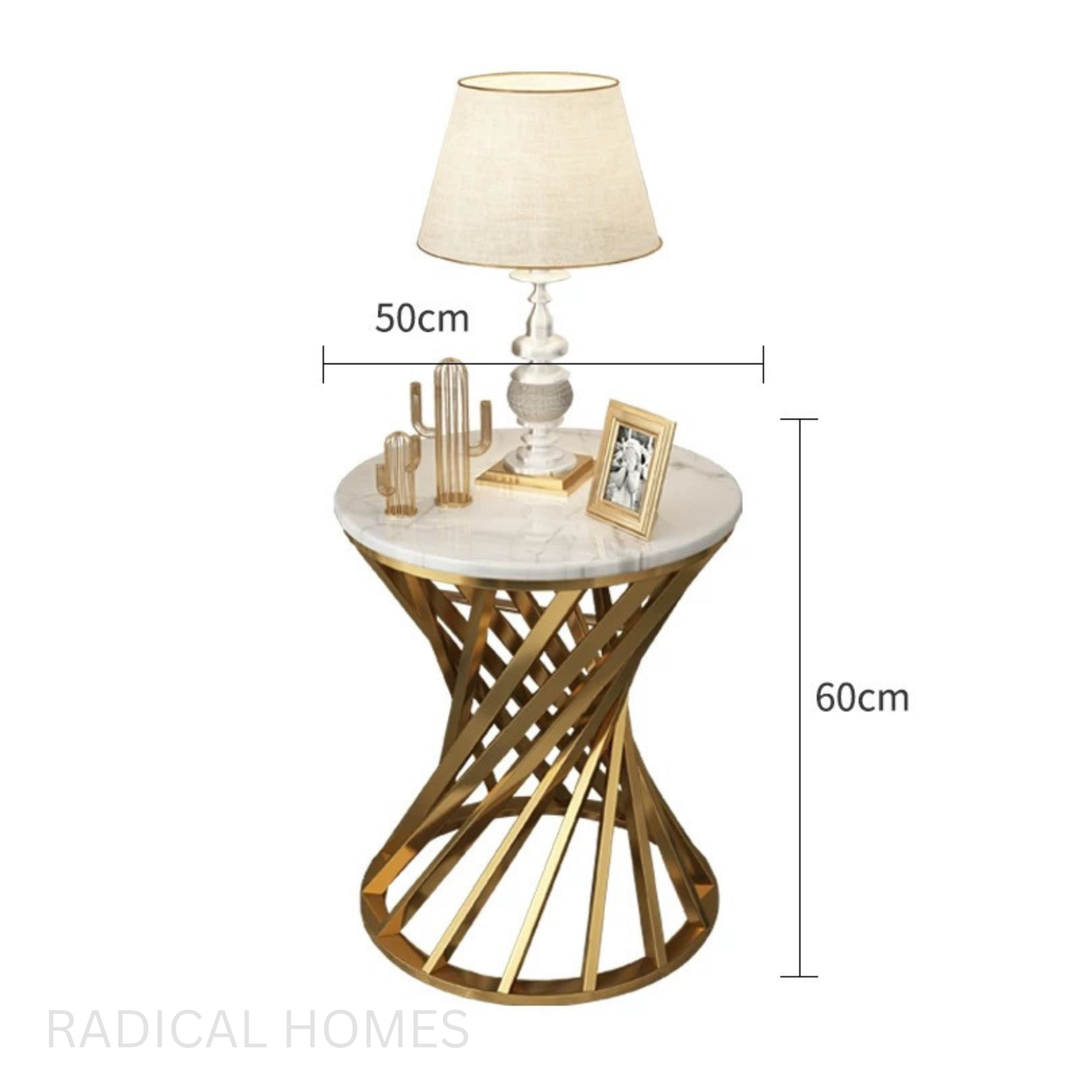 DRUNN Luxury Marble Side Table - Radical Homes Singapore