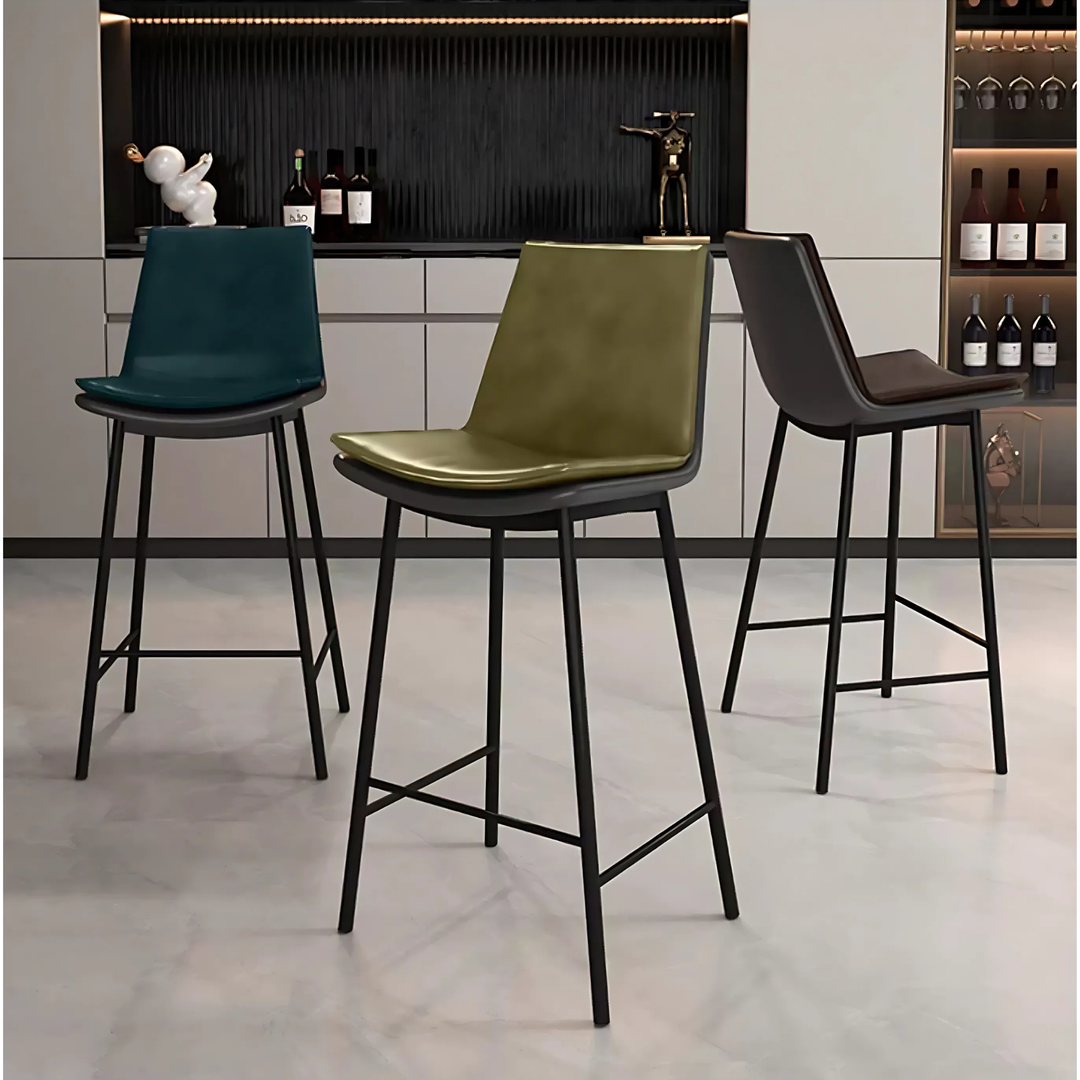 NESTA Modern Leather Bar Stool