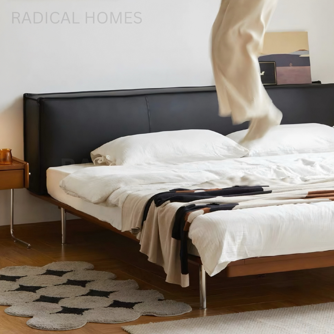 MIKAH Modern Leather Bedframe