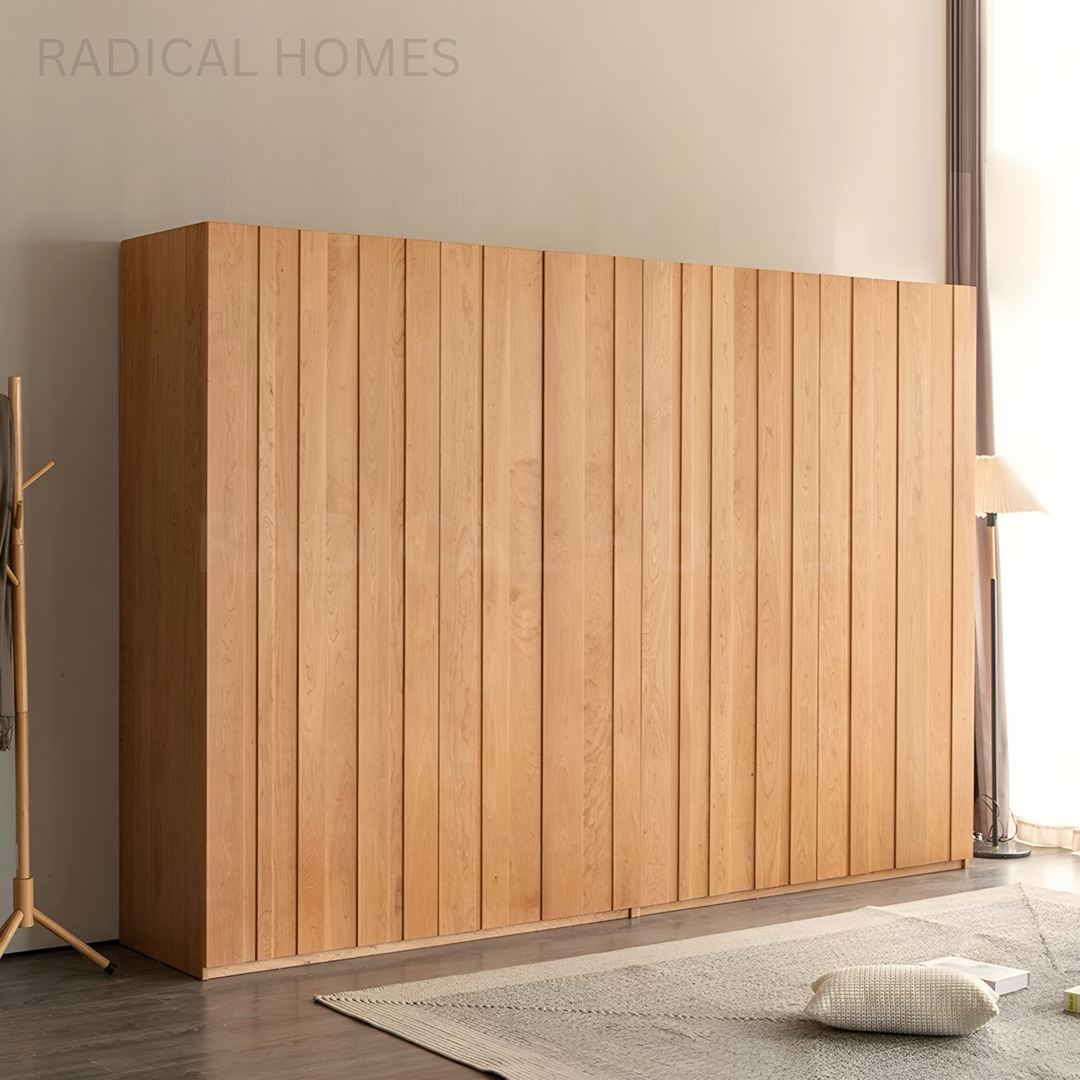 DIMSU Modern Solid Wood Wardrobe - Radical Homes Singapore