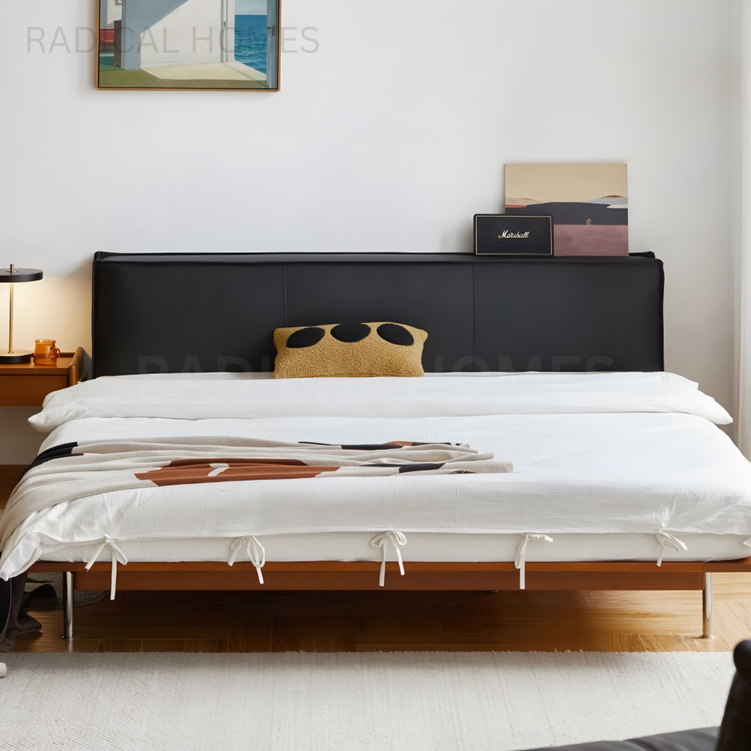 MIKAH Modern Leather Bedframe