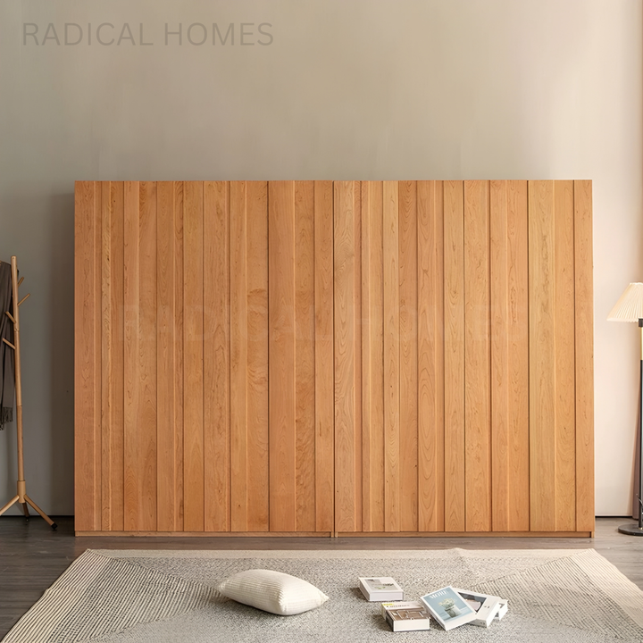 DIMSU Modern Solid Wood Wardrobe - Radical Homes Singapore