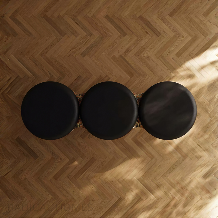 CIRCO Boho Leather Entryway Bench