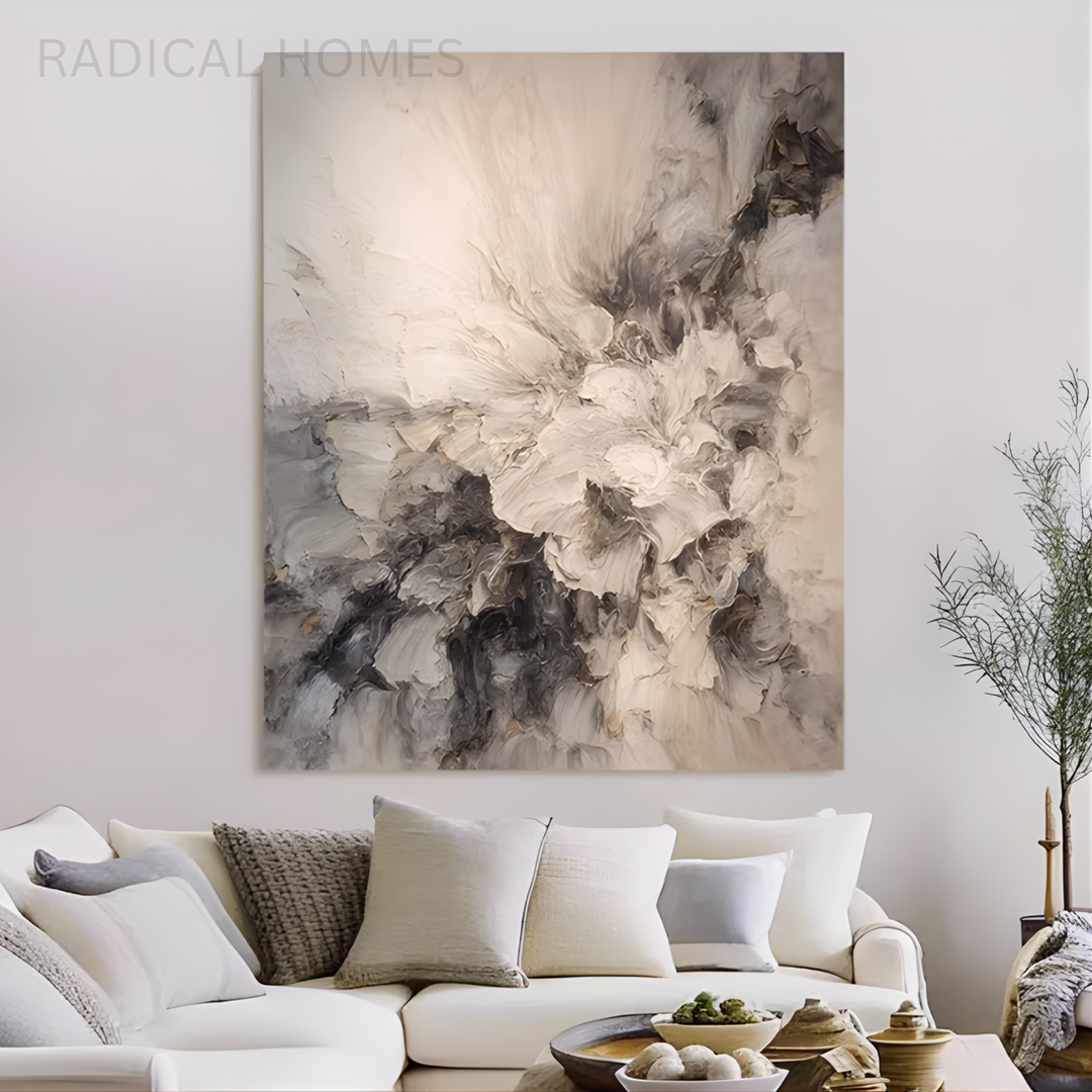 YON Purely Hand-Painted Blossom Oil Painting - Radical Homes Singapore