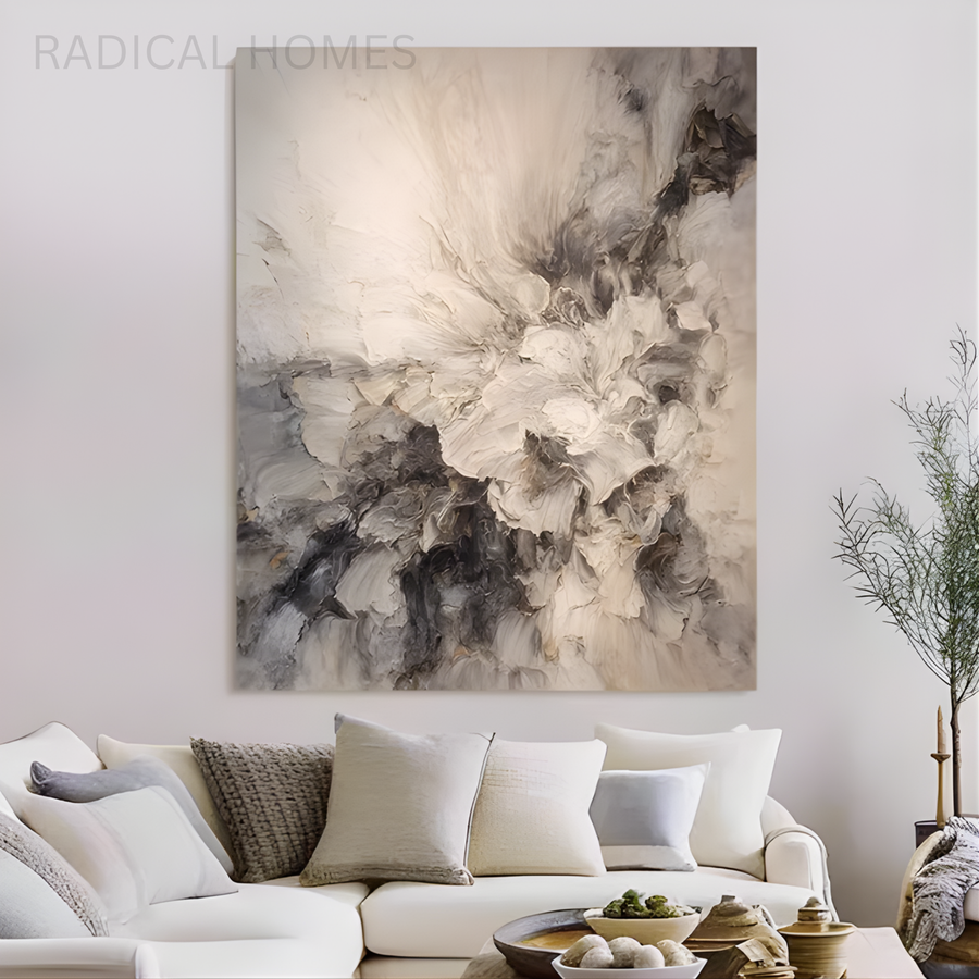 YON Purely Hand-Painted Blossom Oil Painting - Radical Homes Singapore