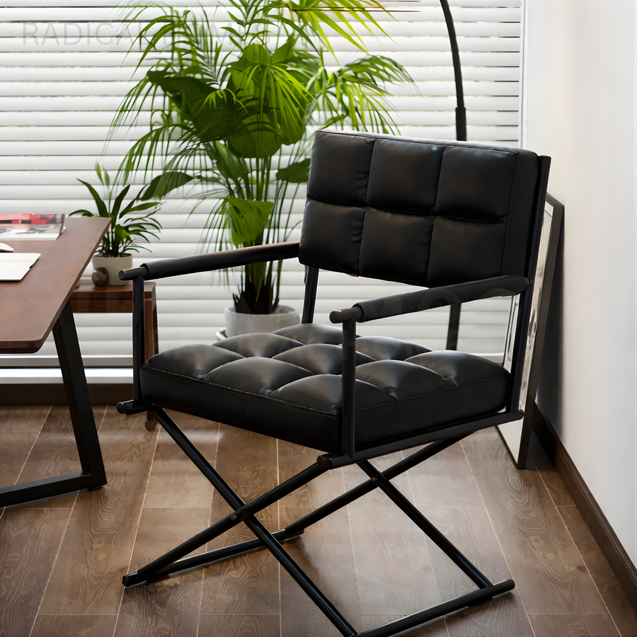 TROOPS Modern Leather Study Chair - Radical Homes Singapore
