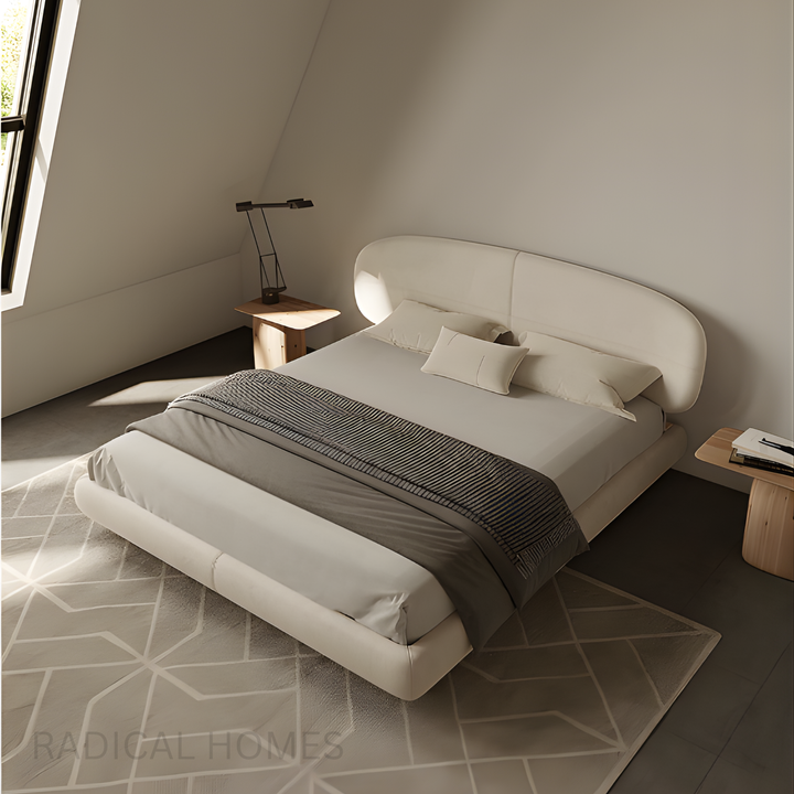 SHIANO Minimalist Floating Fabric Bedframe