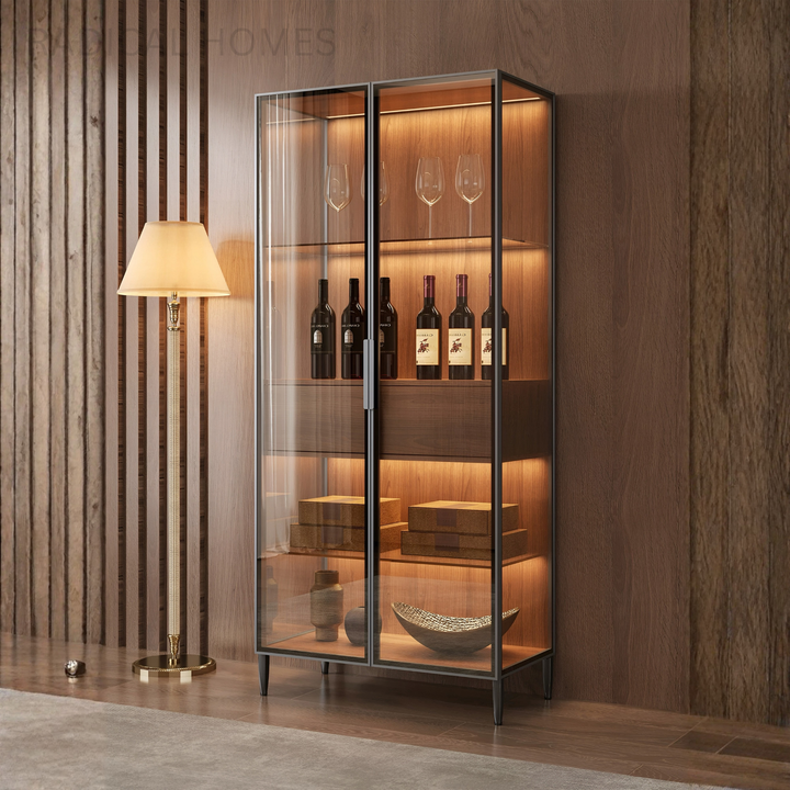 VELORIN Modern Glass Display Cabinet