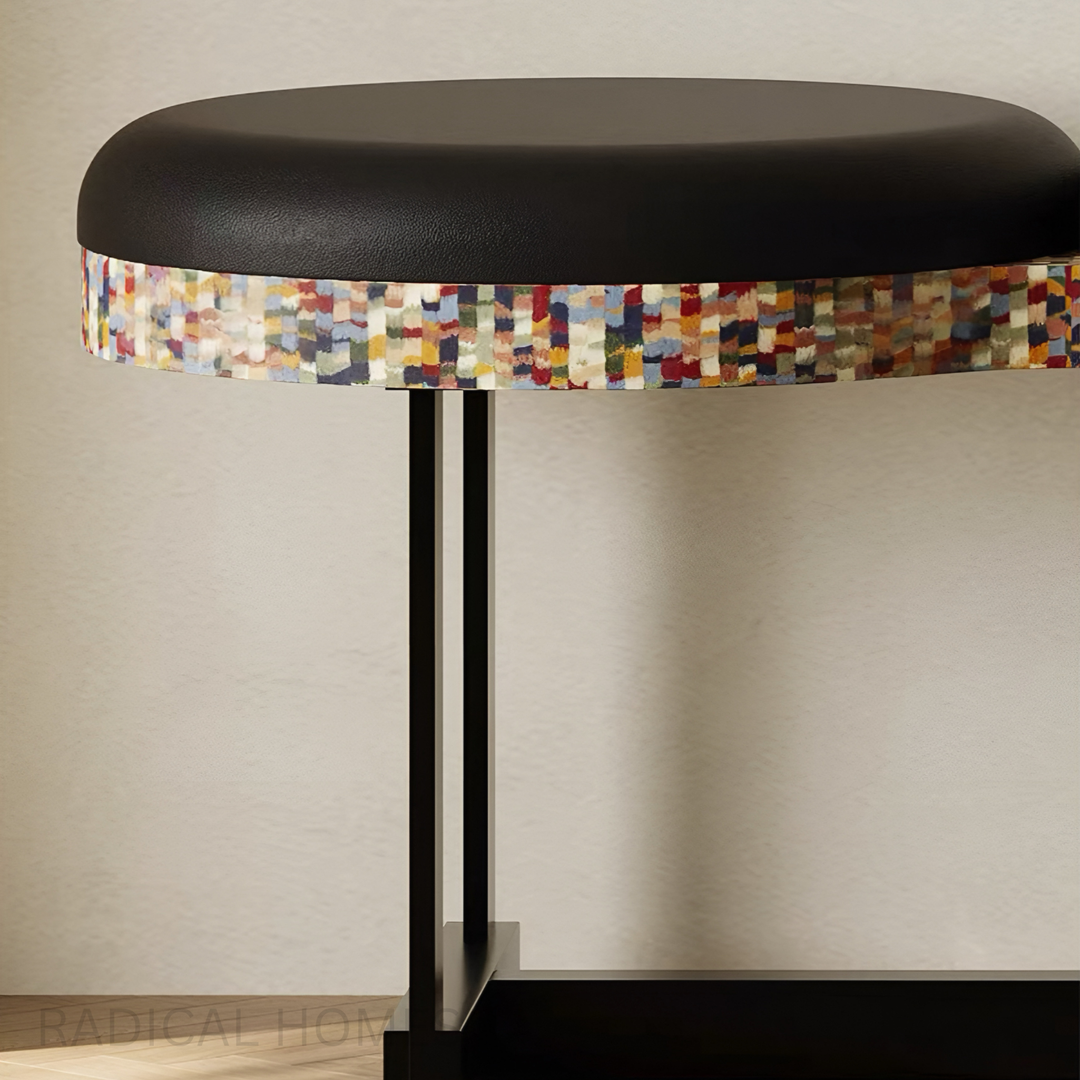 CIRCO Boho Leather Entryway Bench