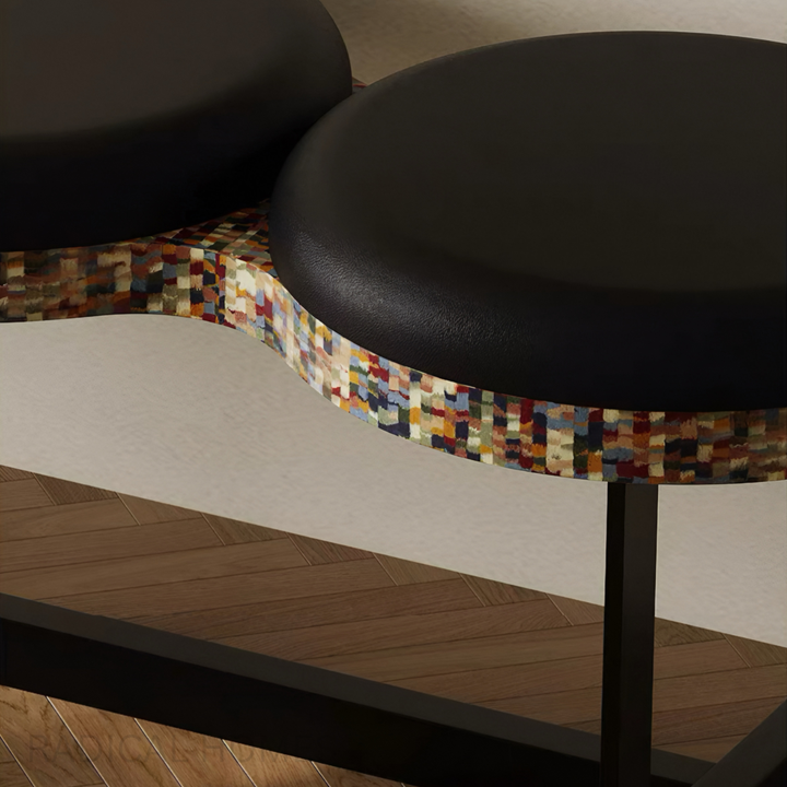 CIRCO Boho Leather Entryway Bench