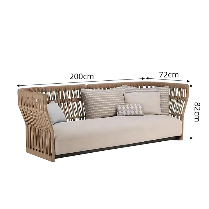 SOLARO Outdoor Rattan Sofa