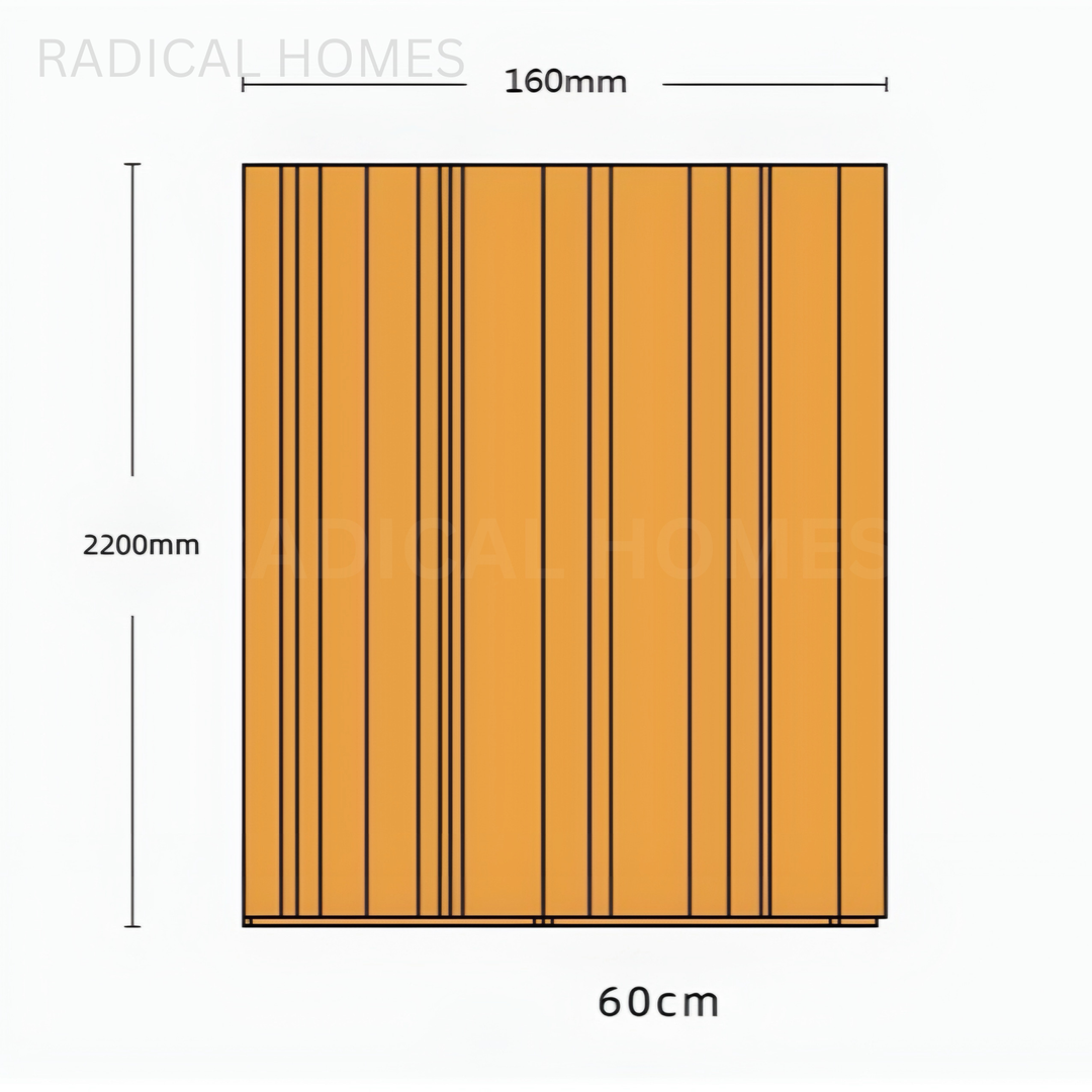 DIMSU Modern Solid Wood Wardrobe - Radical Homes Singapore