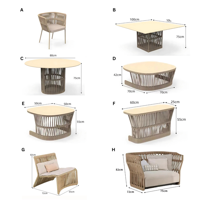 SOLARO Outdoor Rattan Sofa