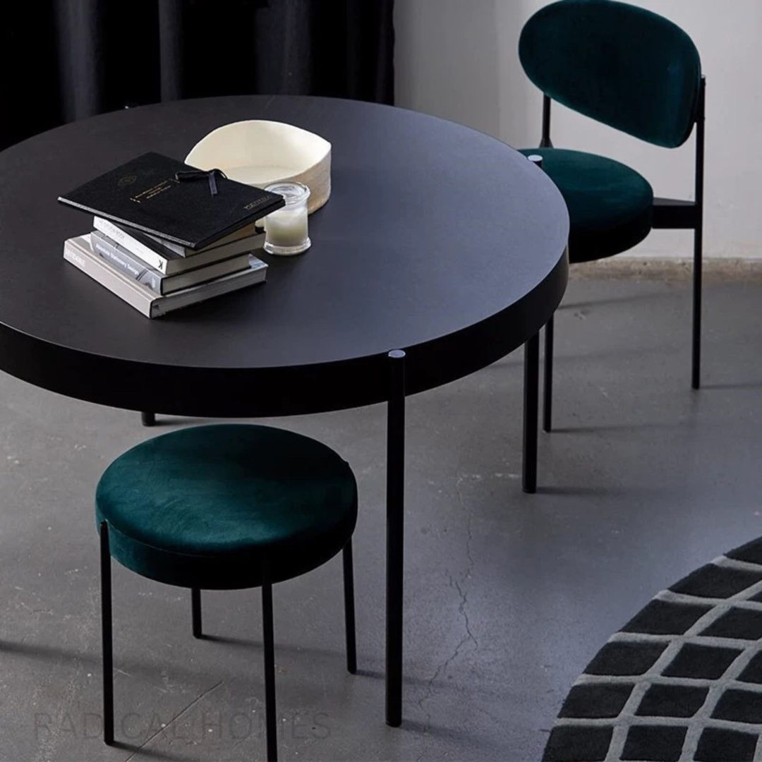 MUSH Modern Velvet Stool - Radical Homes Singapore