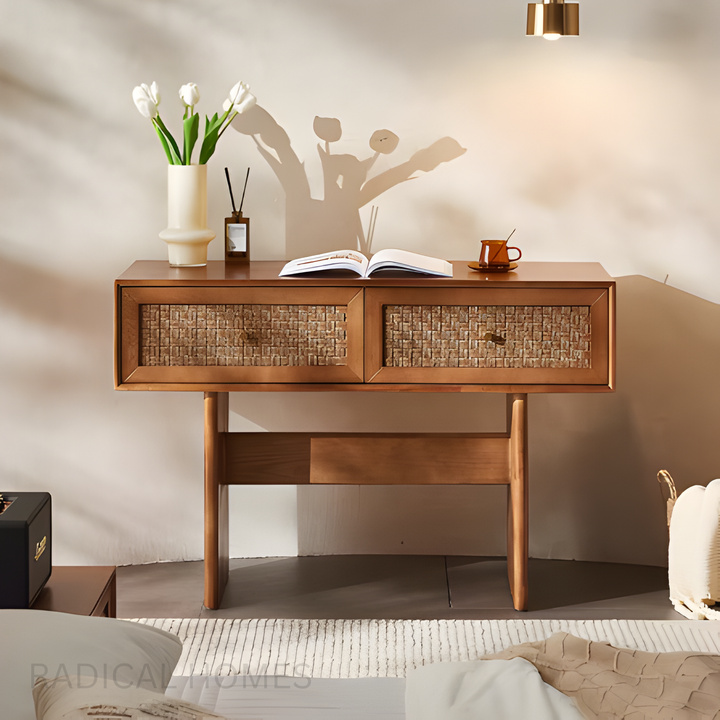 ROPINA Vintage Solid Wood Console Table