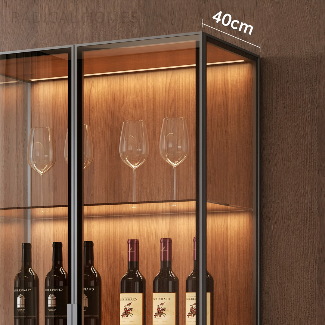 VELORIN Modern Glass Display Cabinet