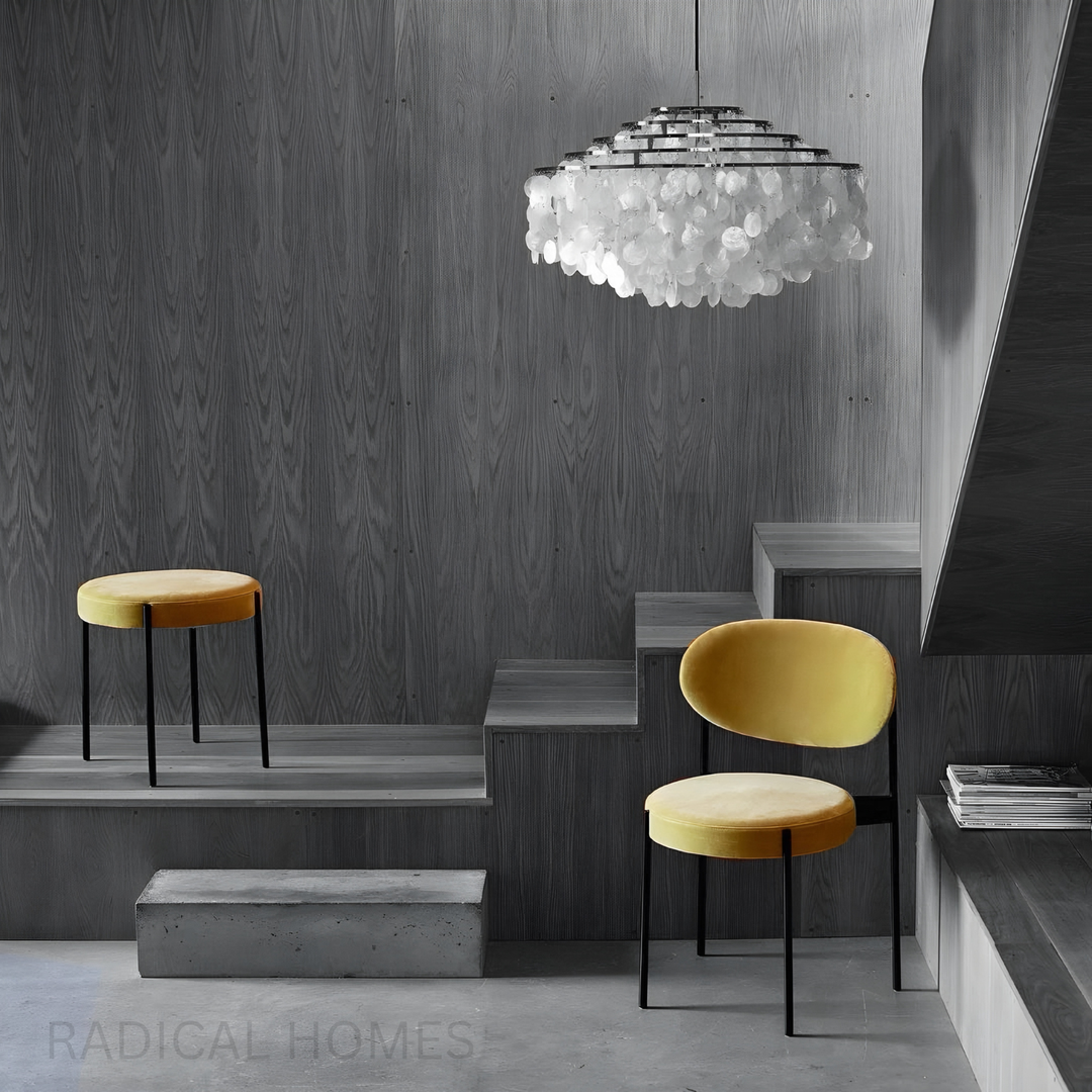 MUSH Modern Velvet Stool - Radical Homes Singapore