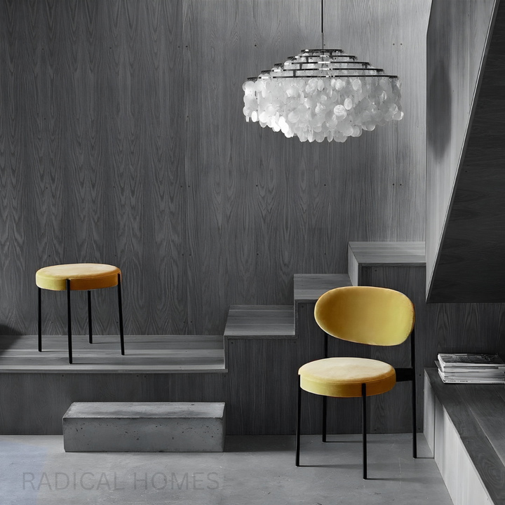 MUSH Modern Velvet Stool - Radical Homes Singapore