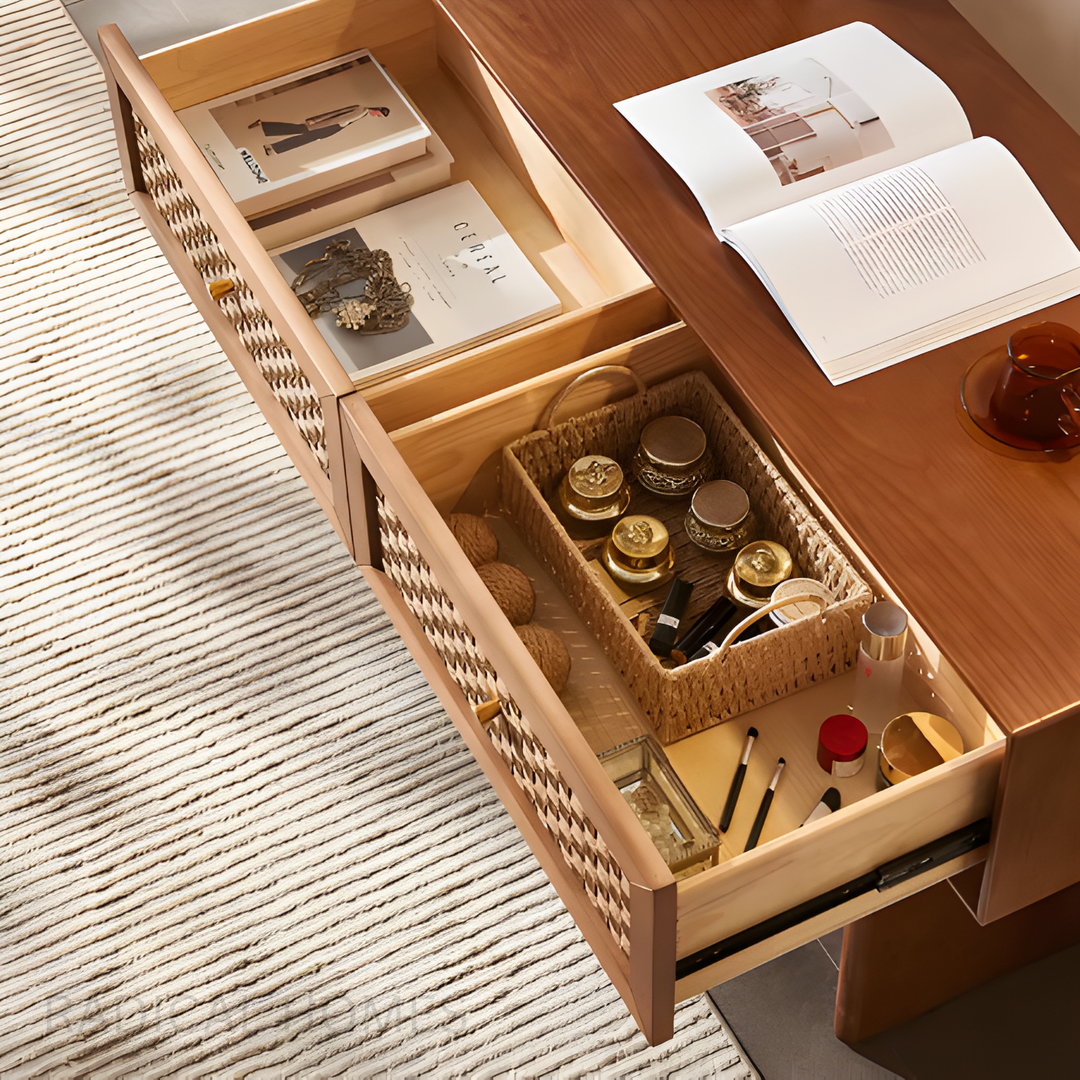 ROPINA Vintage Solid Wood Console Table