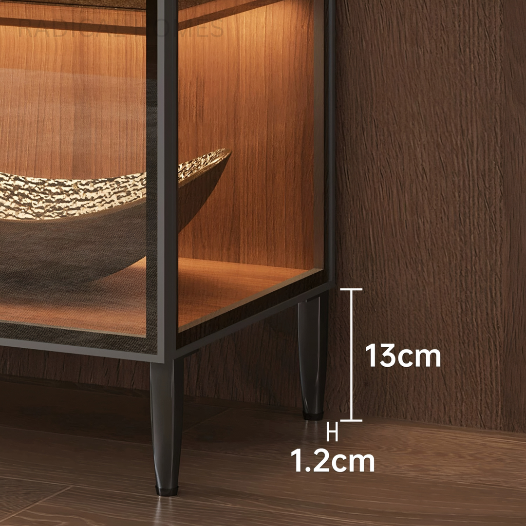 VELORIN Modern Glass Display Cabinet