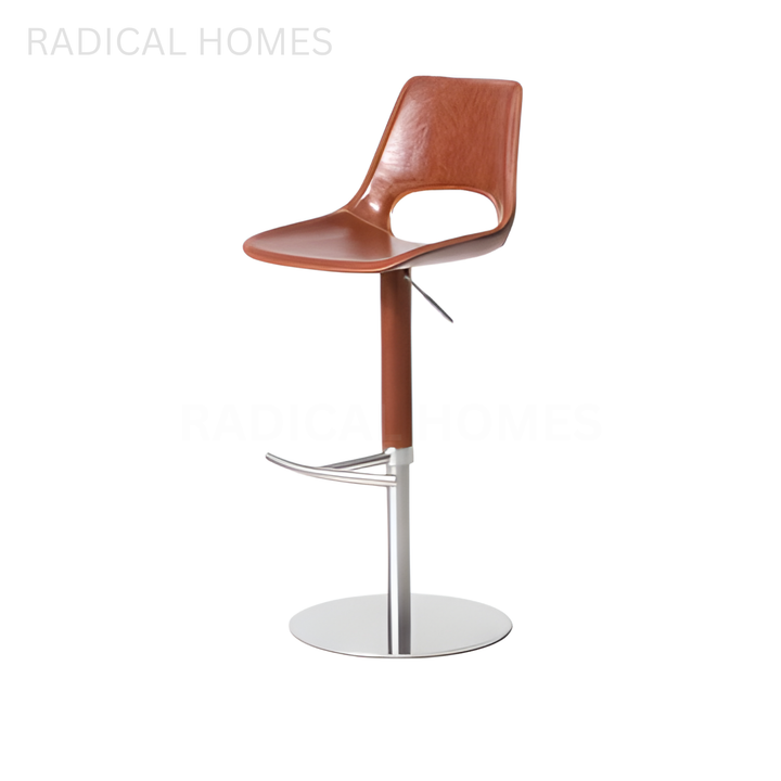 BANCO Modern Adjustable Leather Bar Stool - Radical Homes Singapore