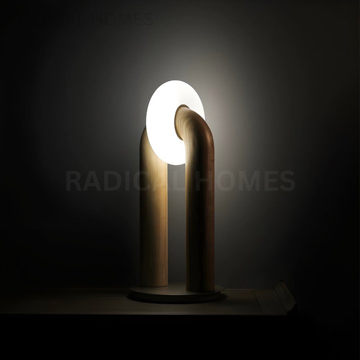 RINA Wabi Sabi Solid Wood Table Lamp