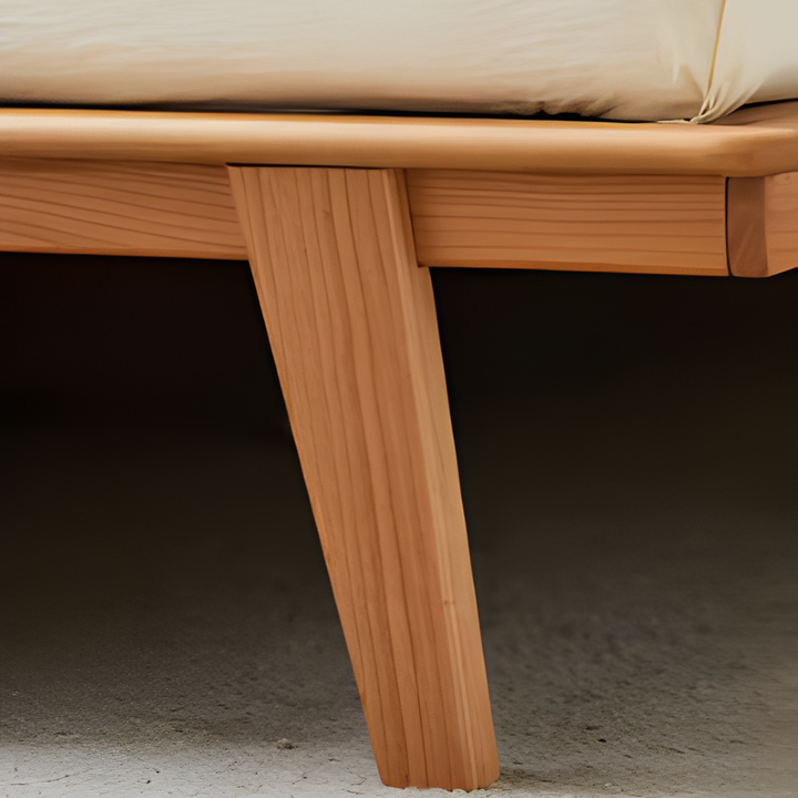 OLIVIA Japandi Multifunctional Solid Wood Bedframe - Radical Homes Singapore