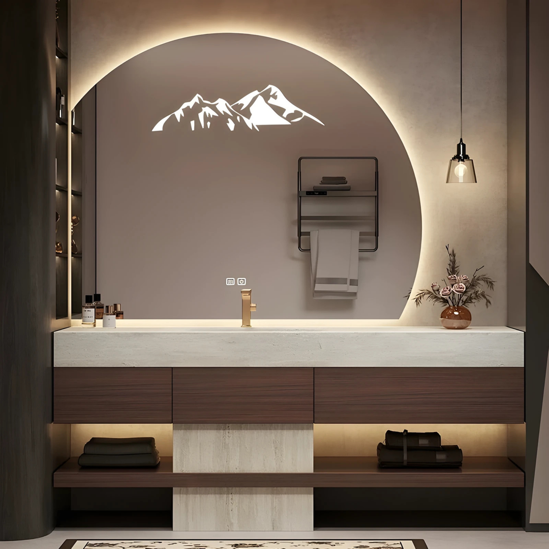 ZAOYI Modern Bathroom Vanity Sink & Smart Mirror