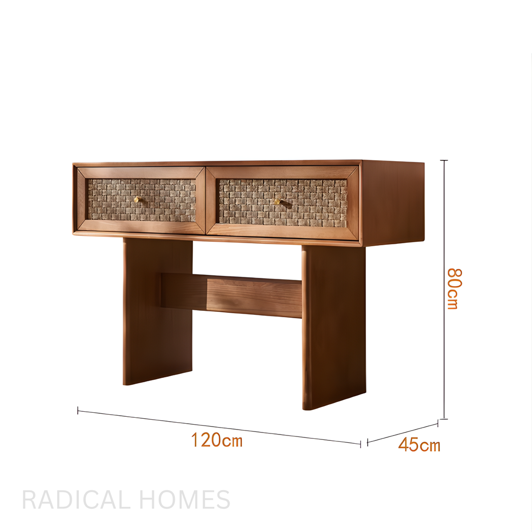 ROPINA Vintage Solid Wood Console Table