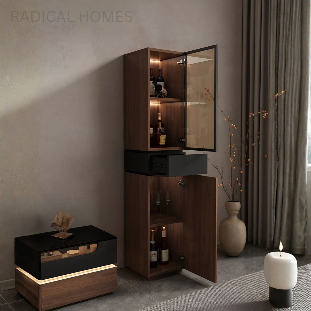 ORVANTA Modern Display Storage Cabinet - Radical Homes Singapore