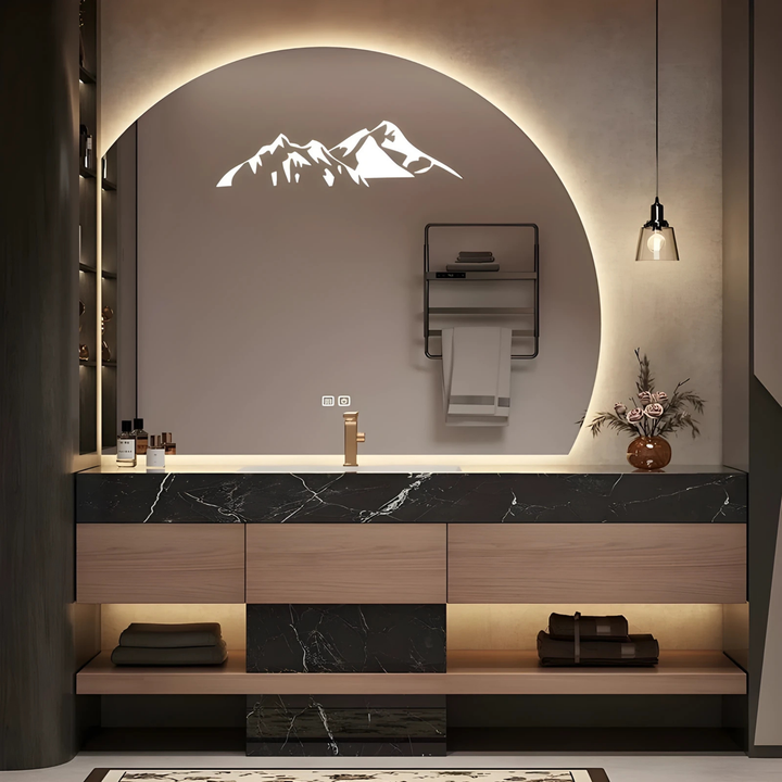 ZAOYI Modern Bathroom Vanity Sink & Smart Mirror