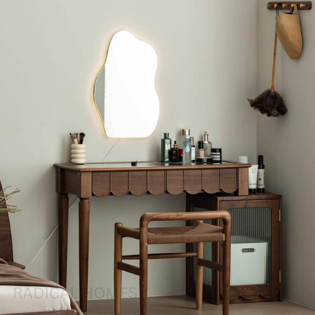 MORI Walnut Wood Vanity Table