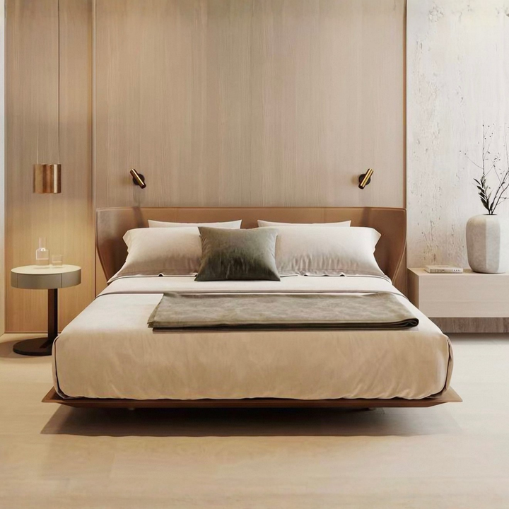 BREDA Modern Leather Bedframe - Radical Homes Singapore
