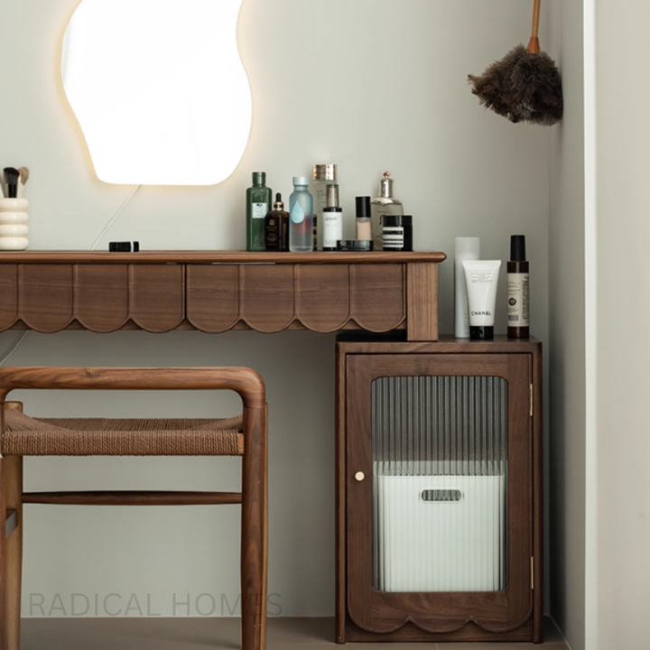 MORI Walnut Wood Vanity Table