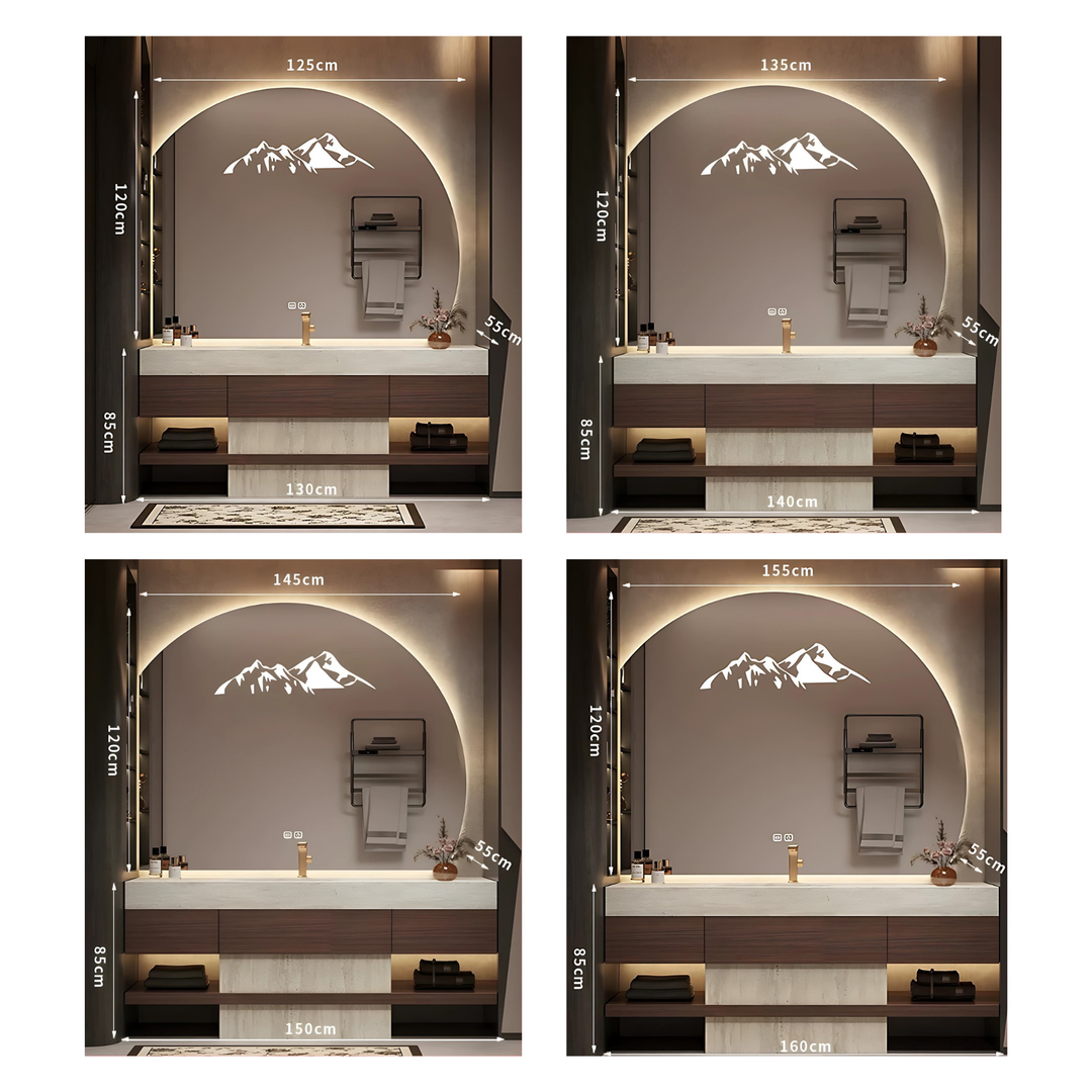 ZAOYI Modern Bathroom Vanity Sink & Smart Mirror