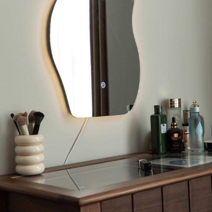 MORI Walnut Wood Vanity Table