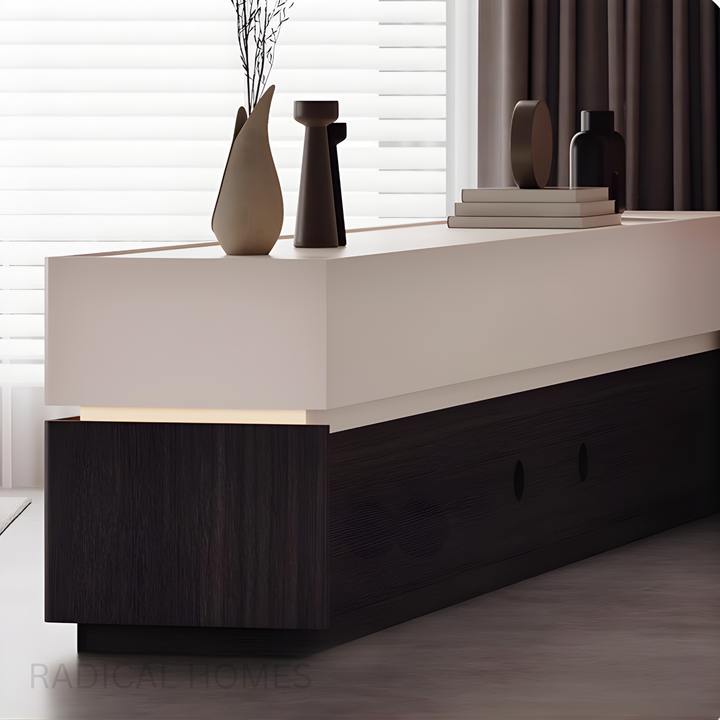STRYT Minimalist Solid Wood TV Console