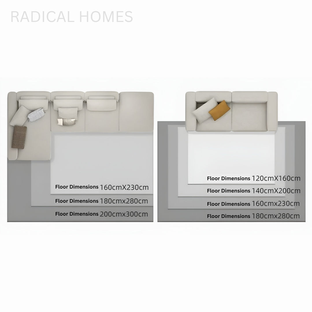 SERENZA Modern Floor Rug - Radical Homes Singapore