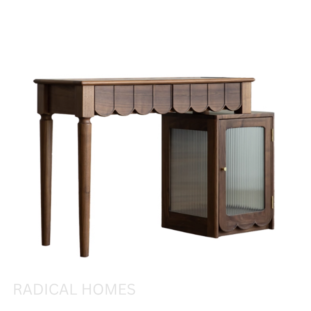 MORI Walnut Wood Vanity Table