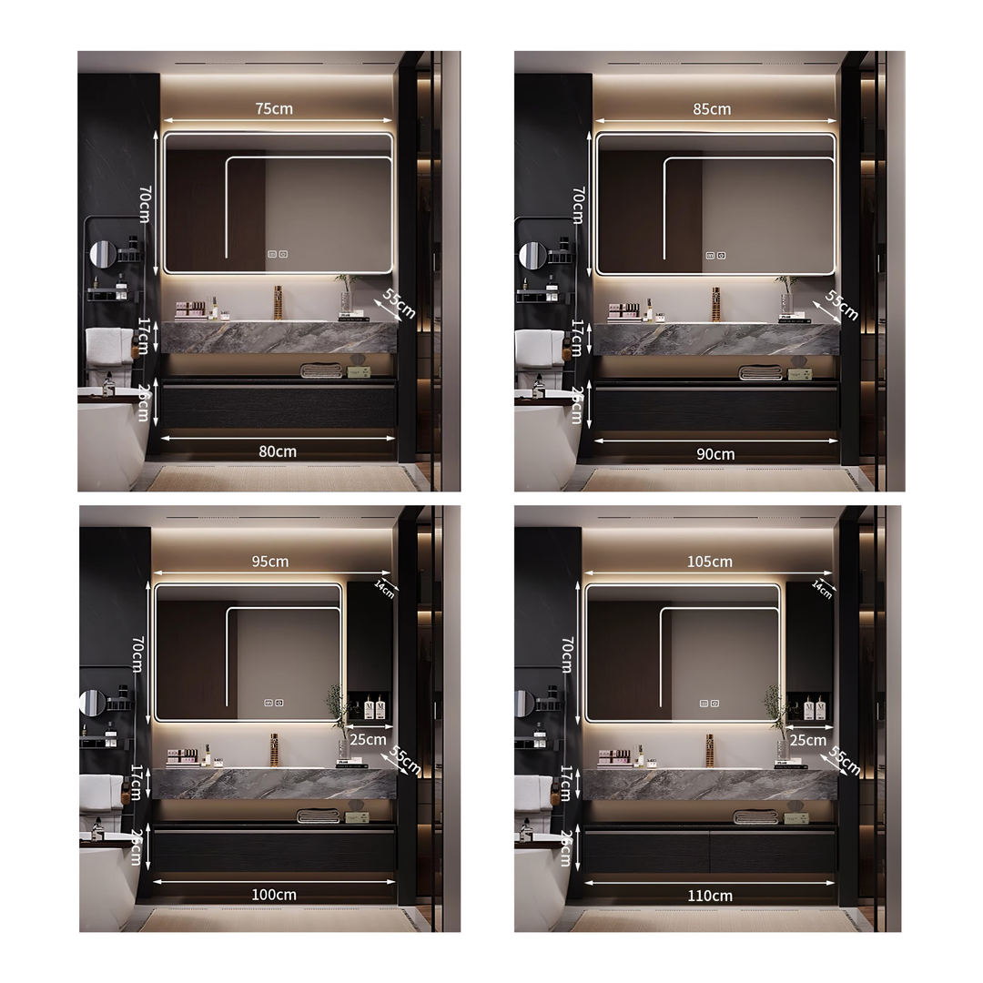 NOVA Modern Bathroom Vanity Sink & Smart Mirror