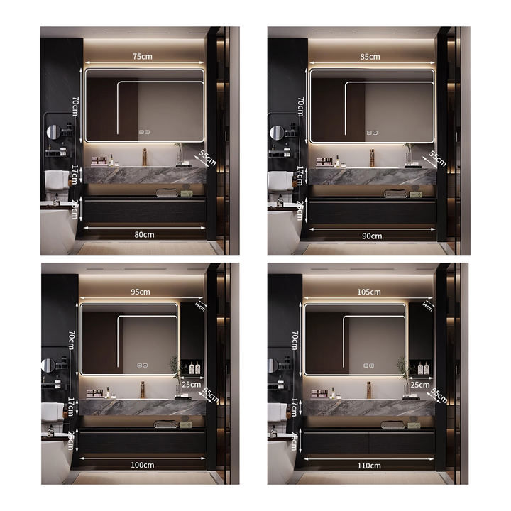 NOVA Modern Bathroom Vanity Sink & Smart Mirror